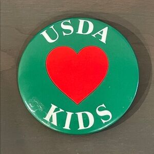 Vintage USDA ❤️ KIDS Pin